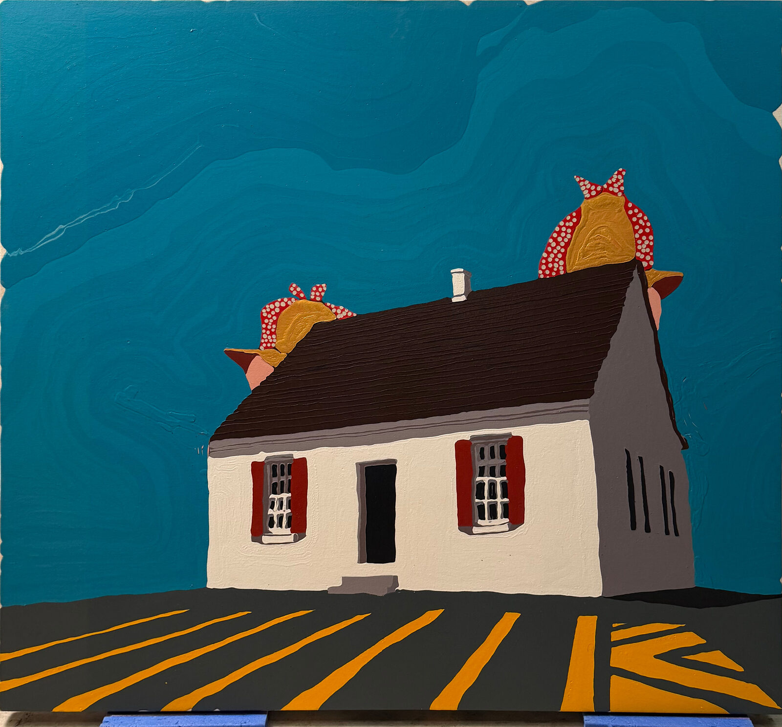 Schilderij — Adam Scott